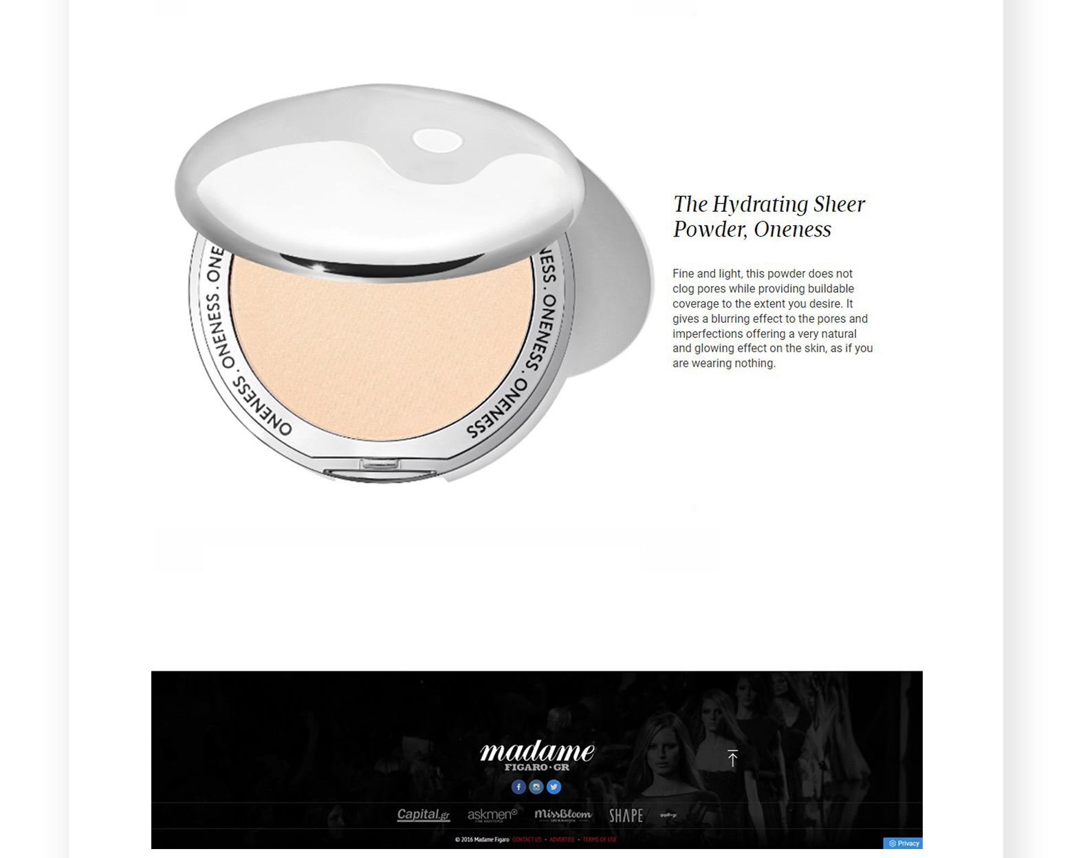 As Featured In Madame Figaro