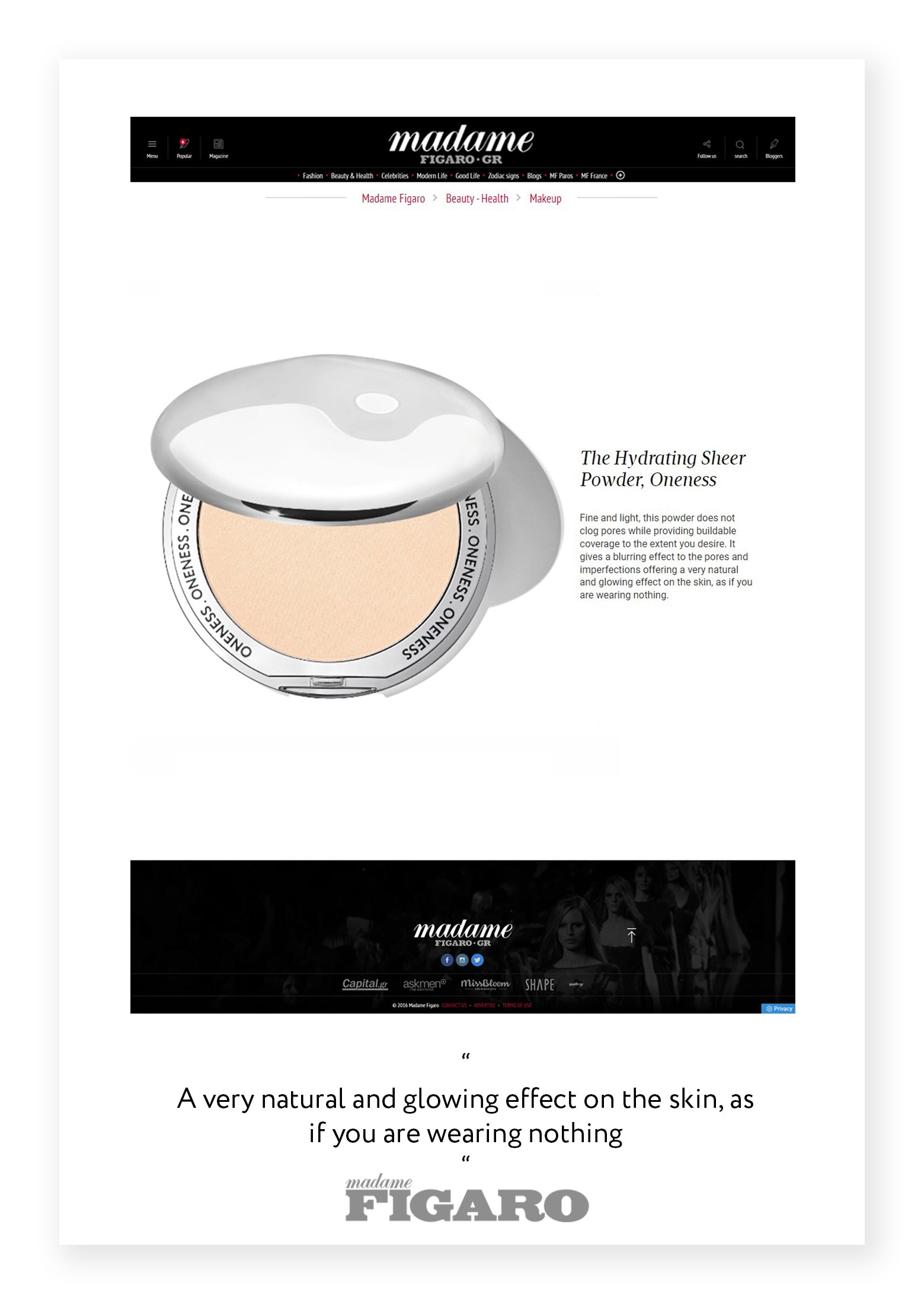 As Featured In Madame Figaro