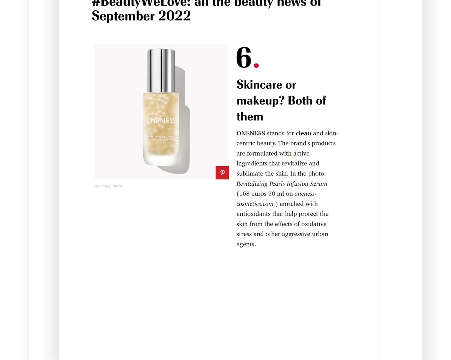 As Featured In Marie Claire