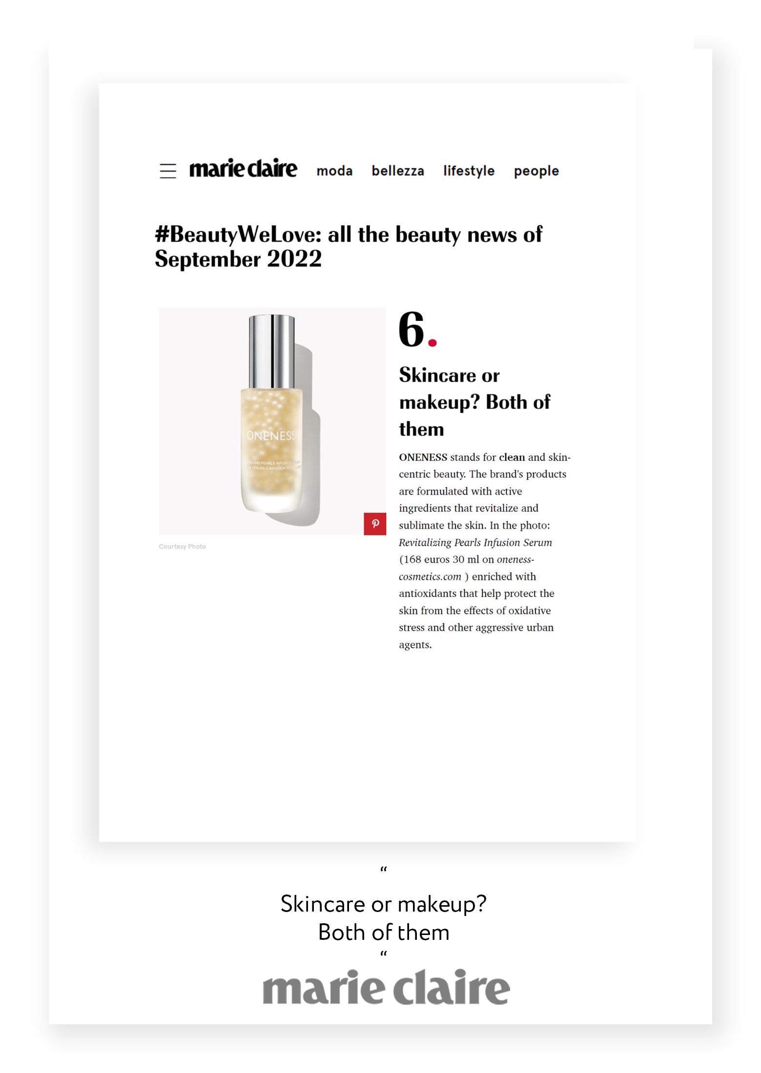 As Featured In Marie Claire